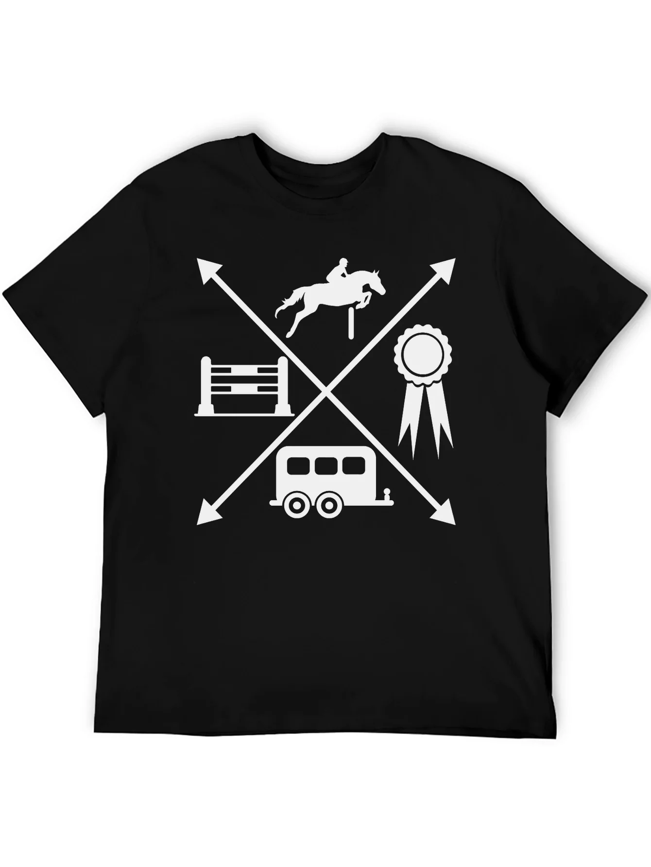 Equestrian T-Shirt - Horse Jumping Tee