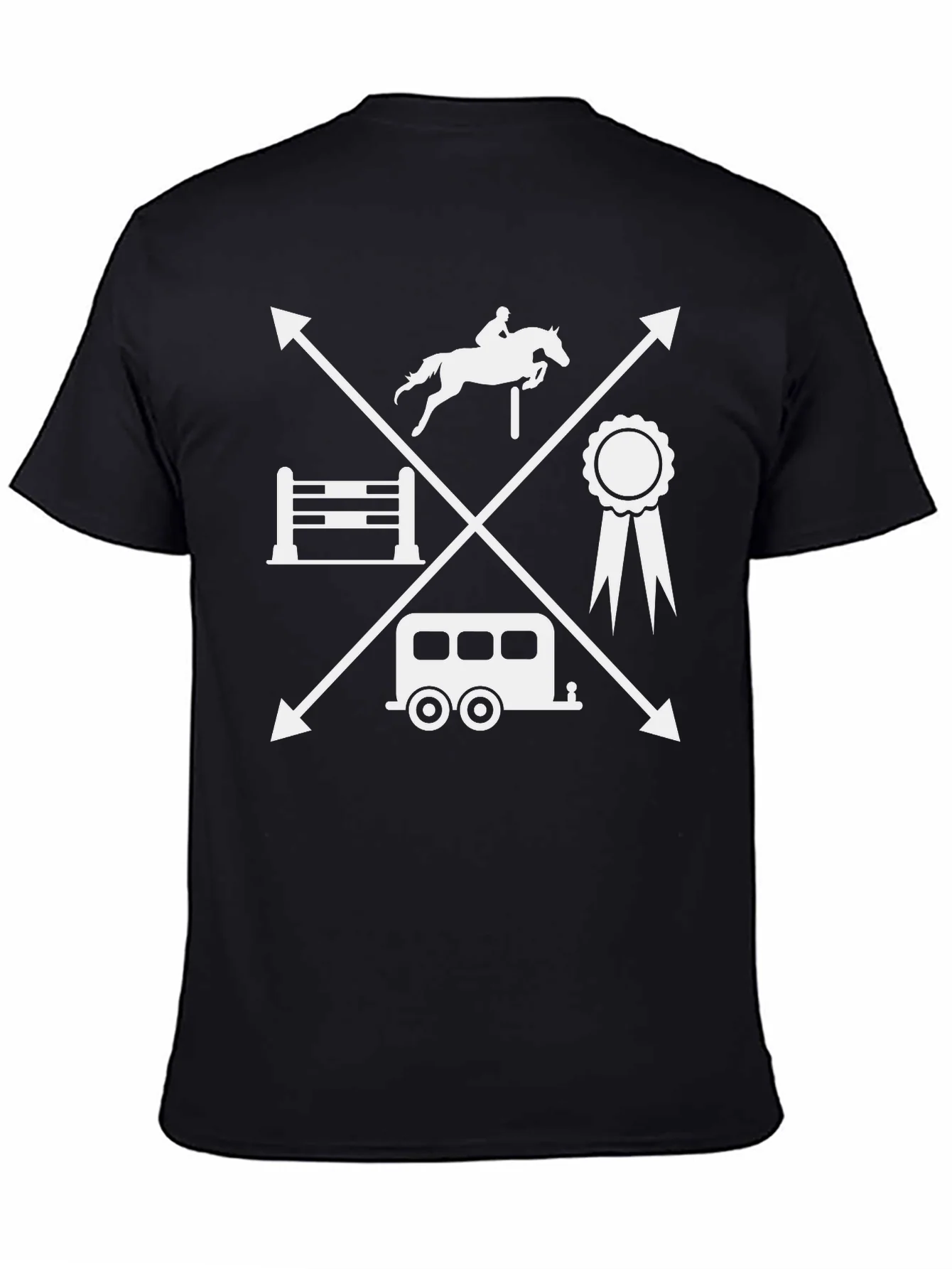 Equestrian T-Shirt - Horse Jumping Tee