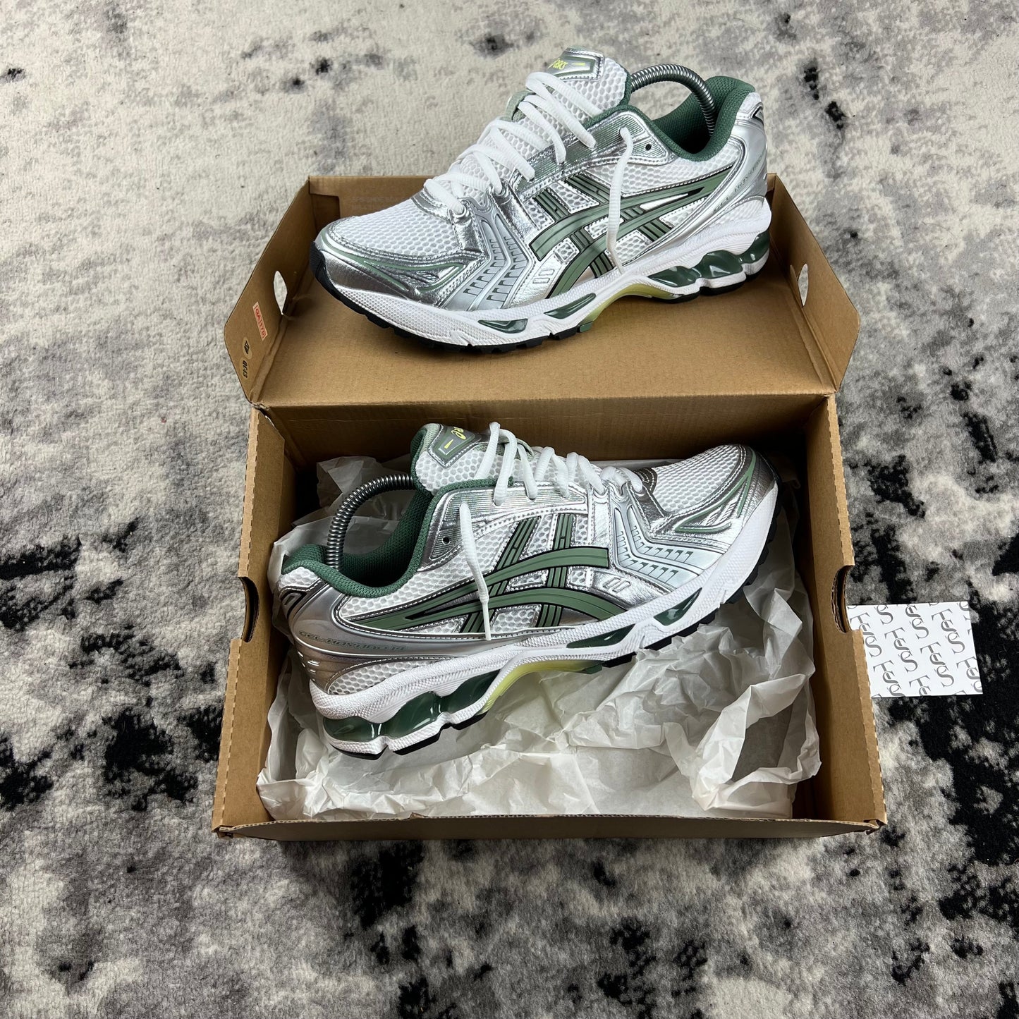 ASICS KAYANO 14 - SLATE GREY / WHITE