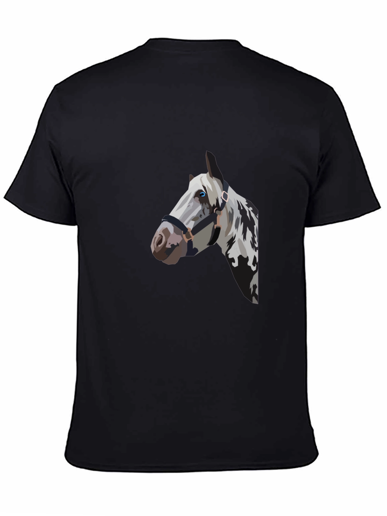 Black Horse Graphic Tee - Stylish Mens T-Shirt