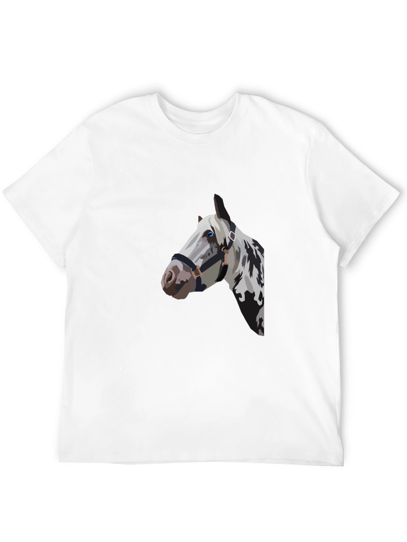 Black Horse Graphic Tee - Stylish Mens T-Shirt