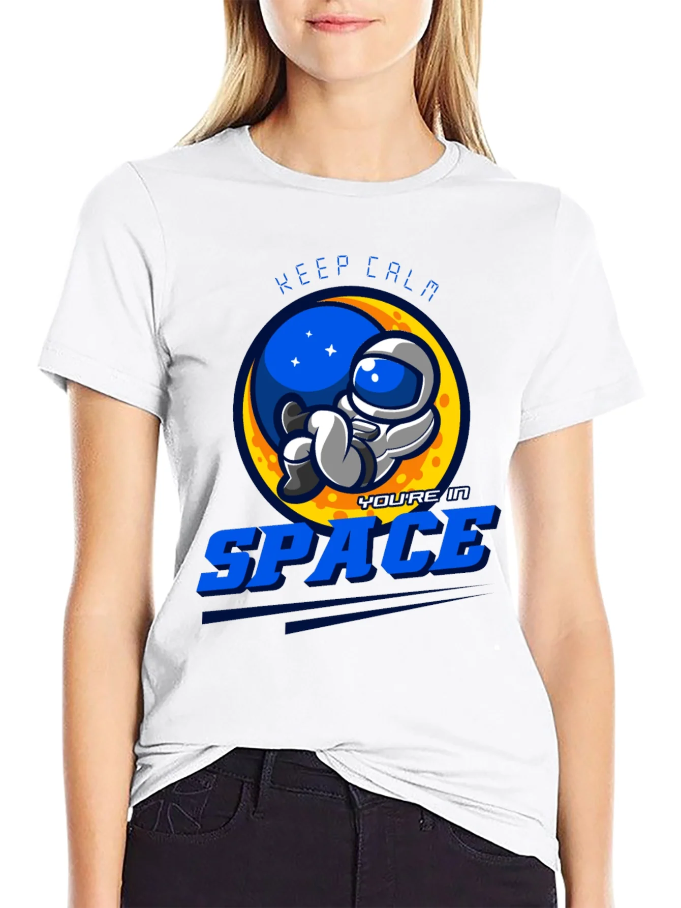Keep Calm Youre in Space Graphic T-Shirt