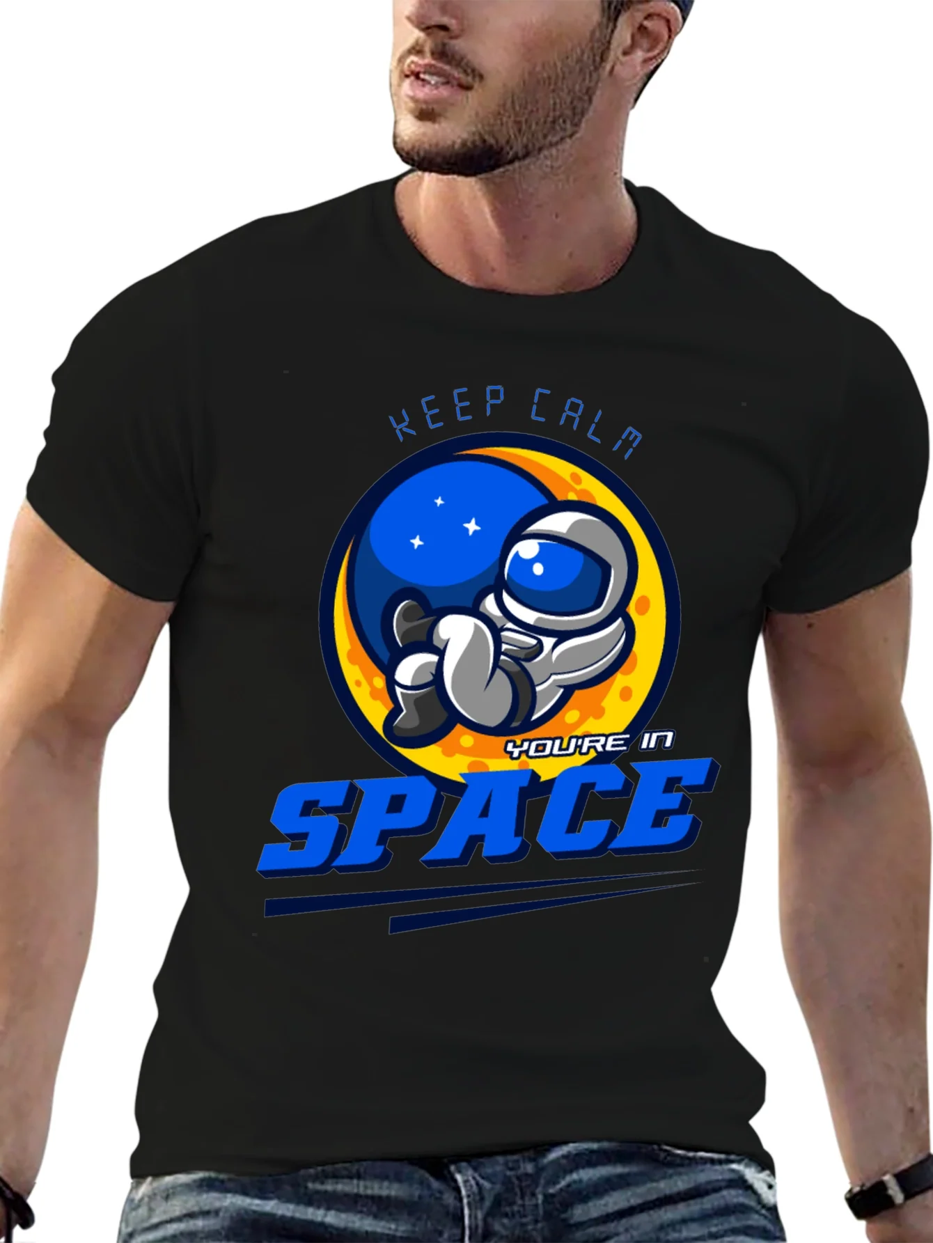 Keep Calm Youre in Space Graphic T-Shirt