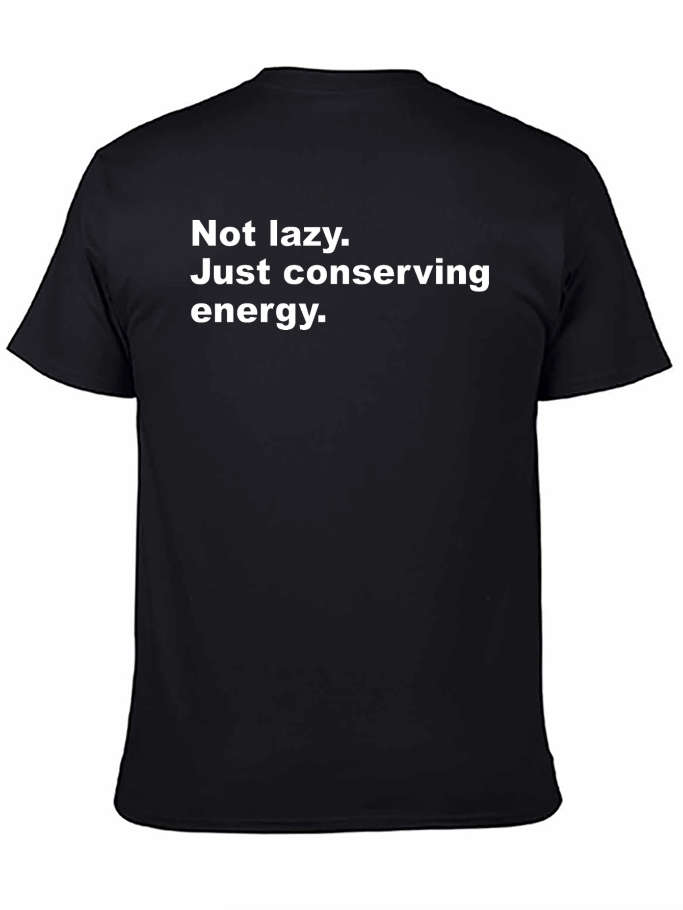 Conserving Energy Mens Black T-Shirt