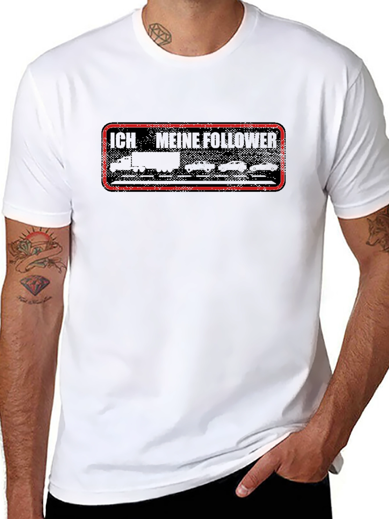 Funny Trucker T-Shirt - I Have My Followers