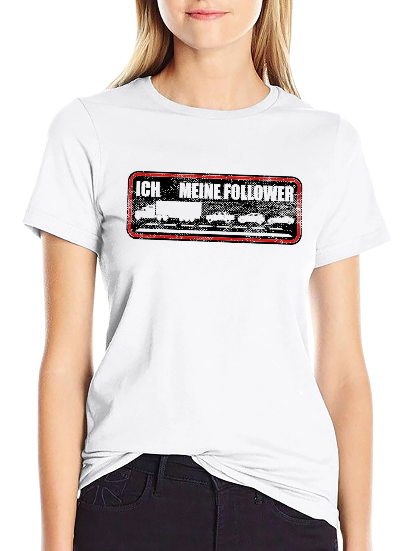 Funny Trucker T-Shirt - I Have My Followers