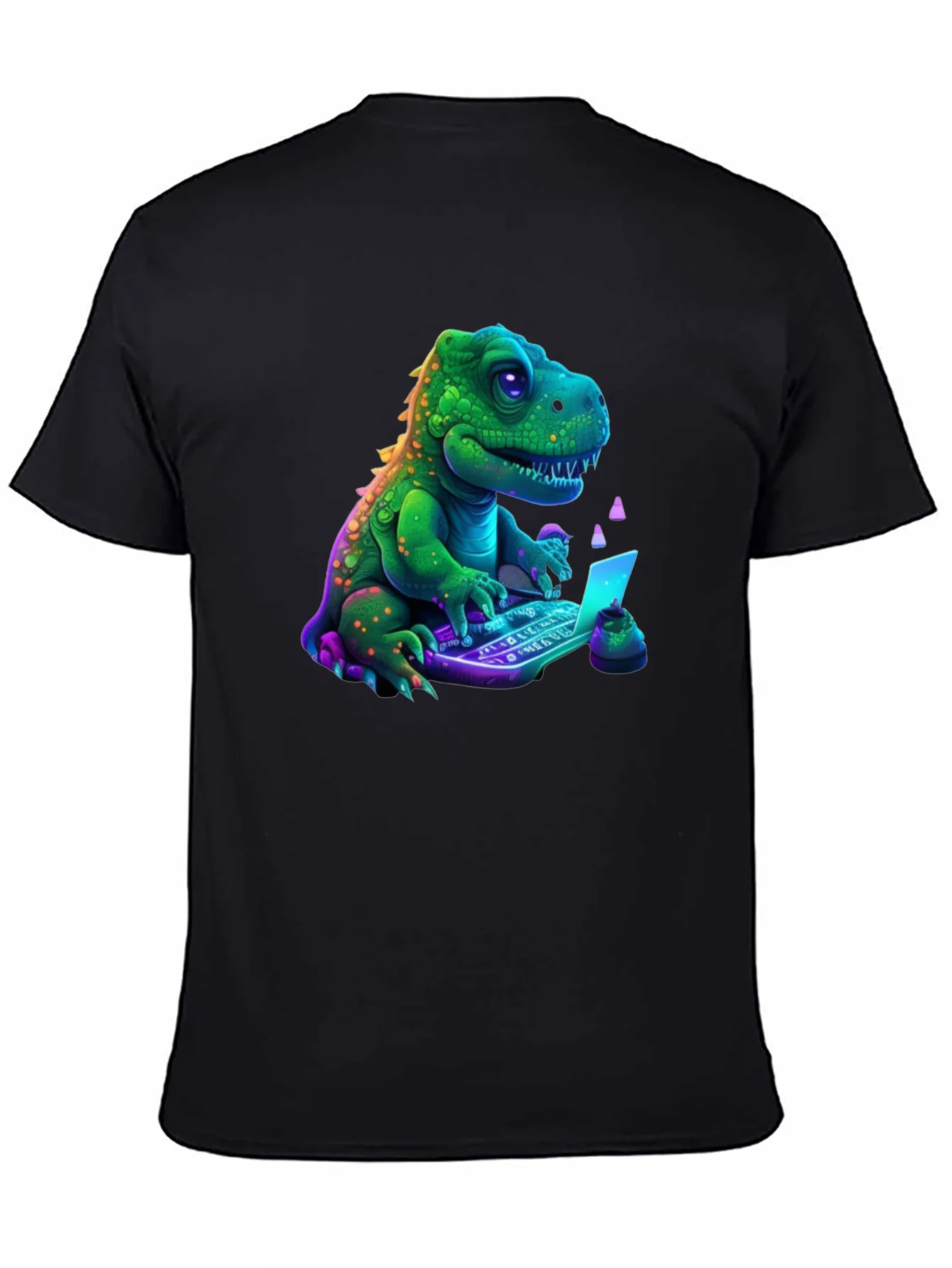 Dino Coder T-Shirt - Black