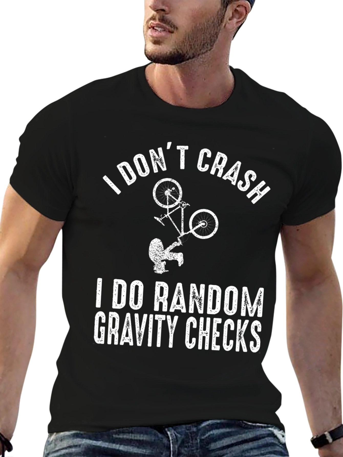 I Dont Crash Gravity Checks Graphic Tee