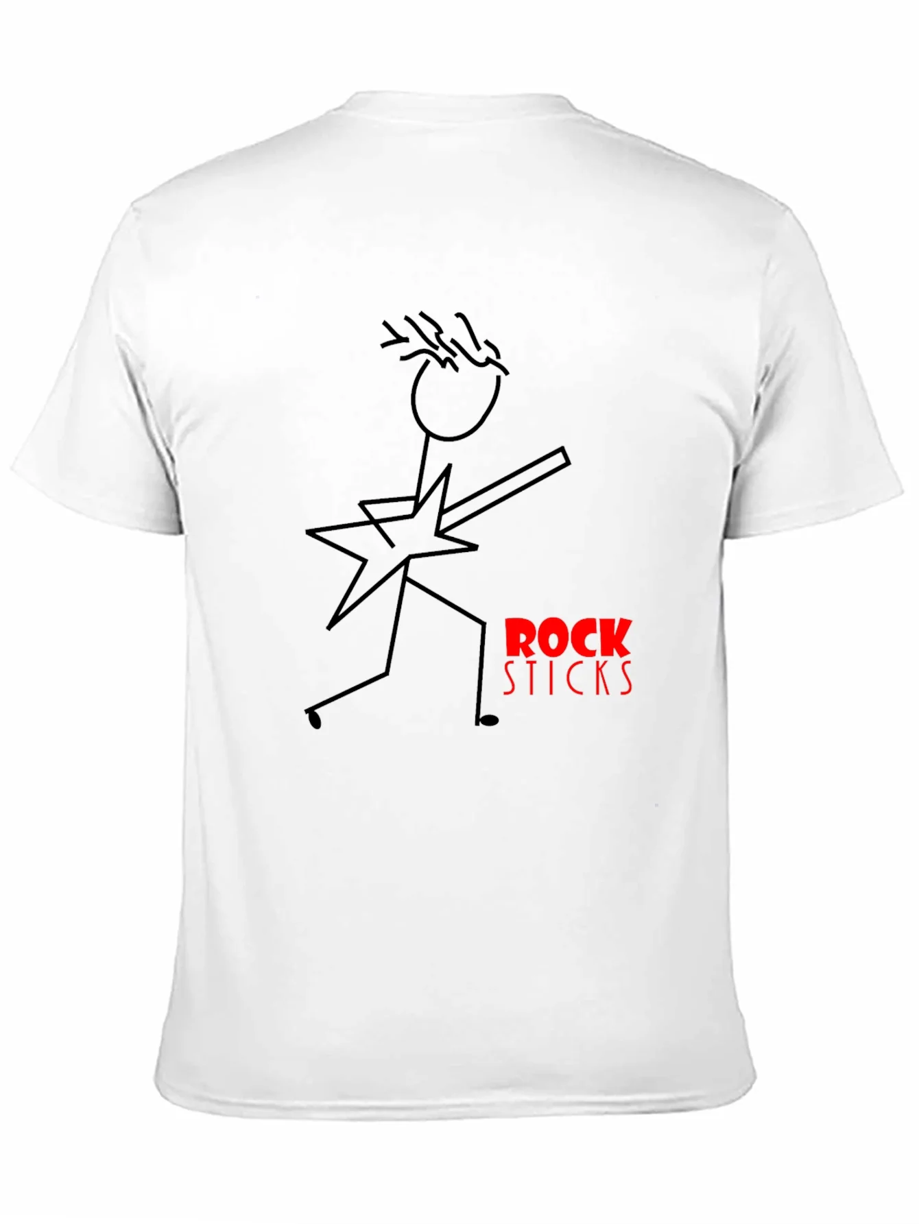 Rock Sticks Graphic Black T-Shirt
