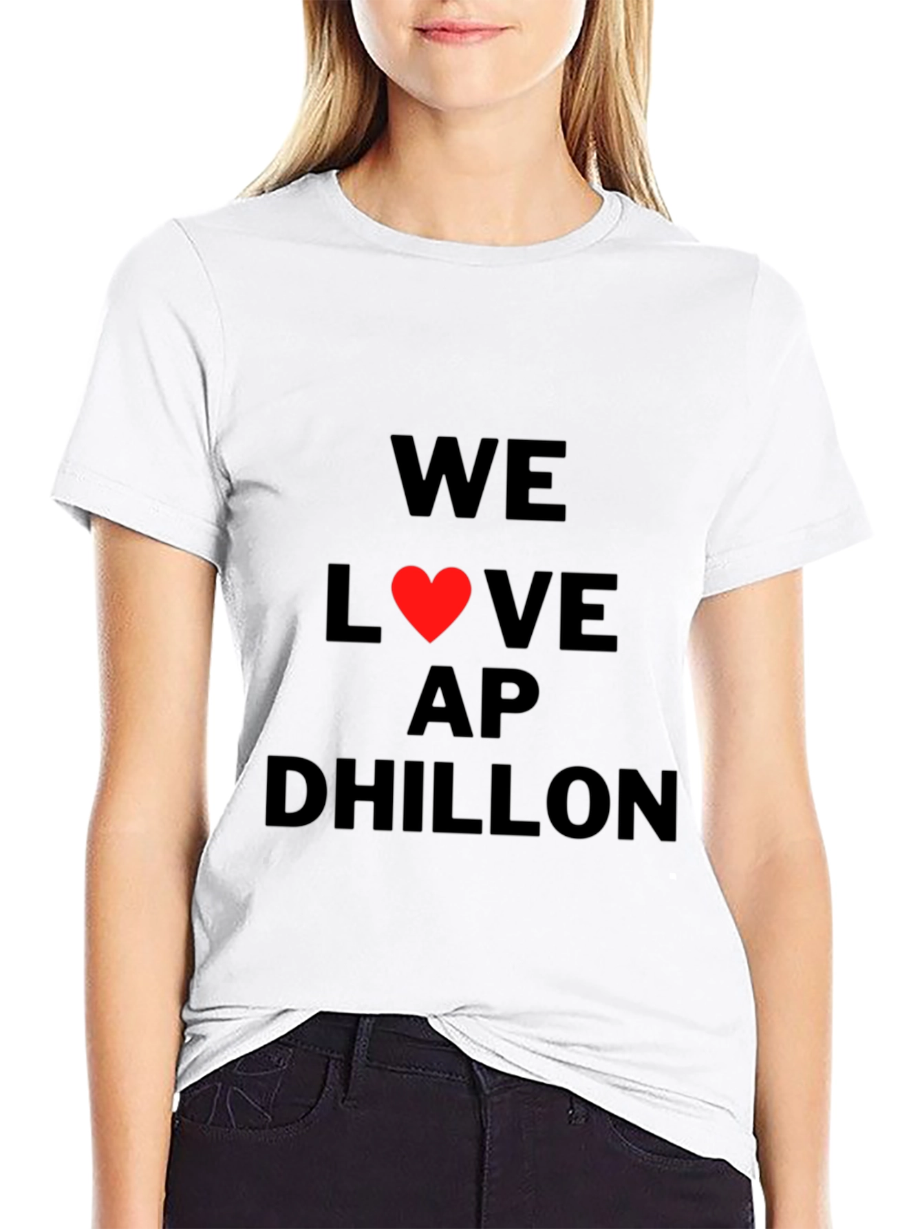 We Love AP Dhillon Black Graphic Tee