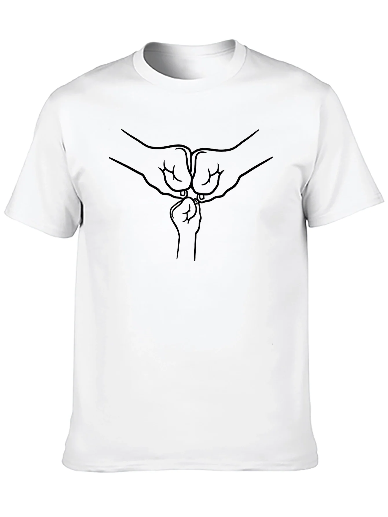 Family Fist Bump Black T-Shirt