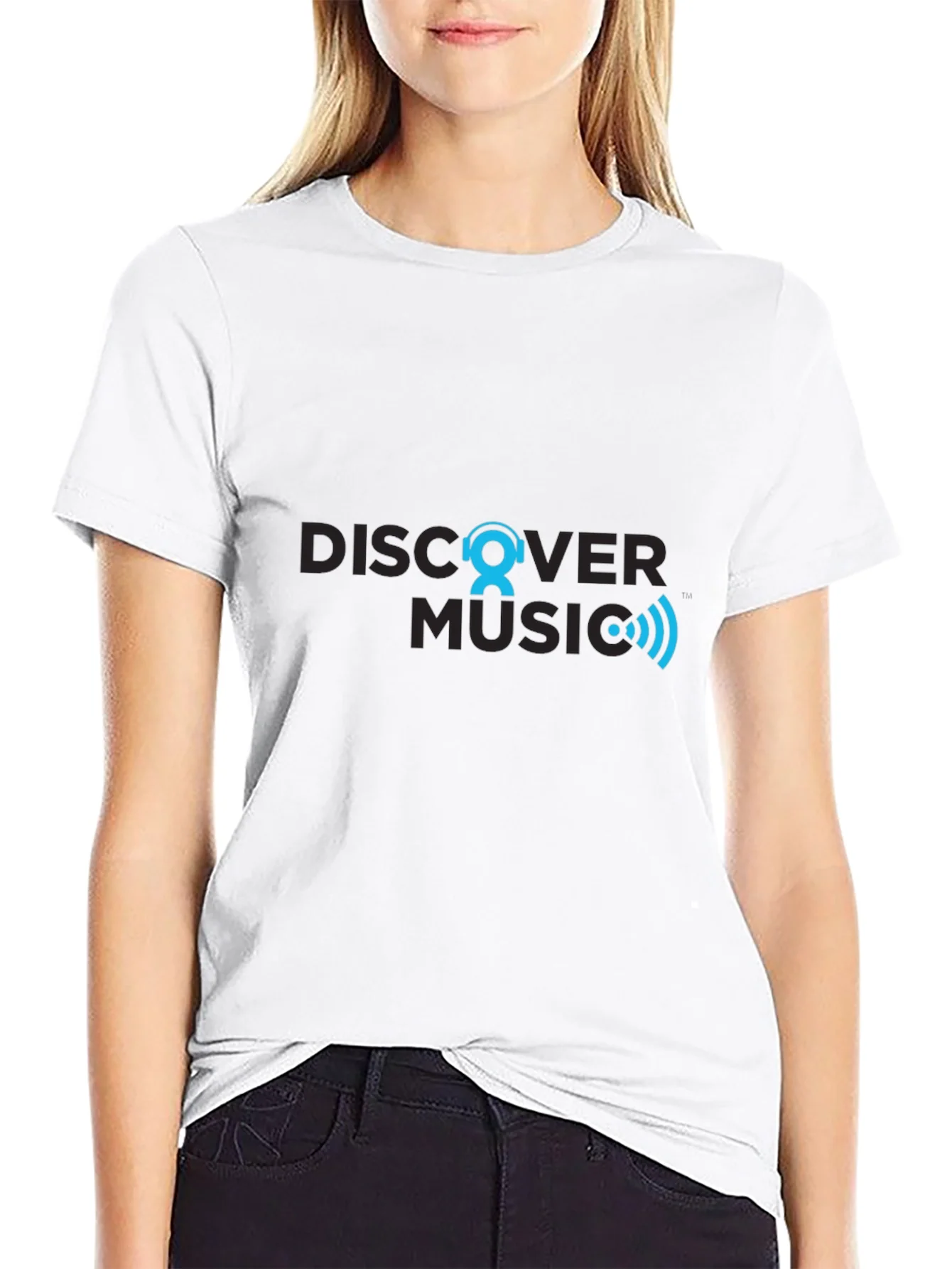 Discover Music Graphic T-Shirt - Black