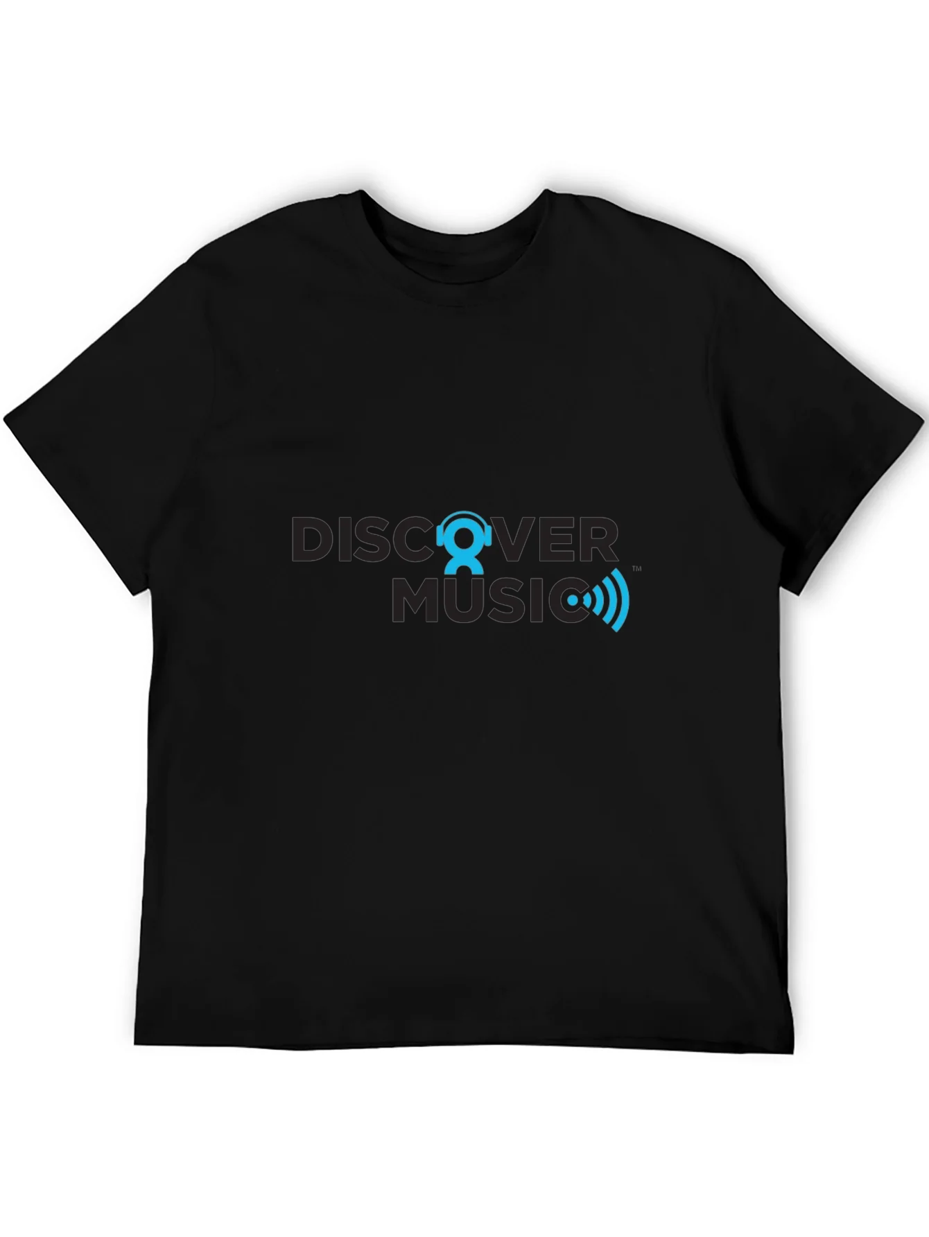 Discover Music Graphic T-Shirt - Black