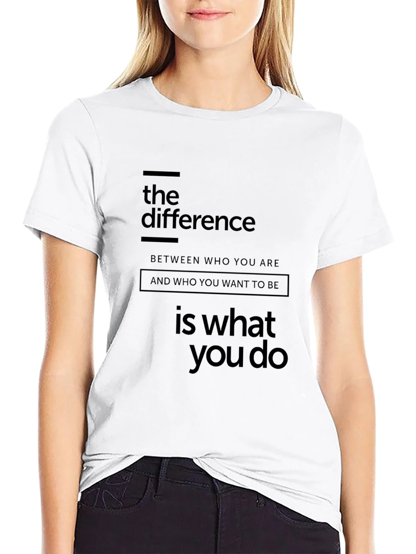 The Difference Graphic Tee - Motivational T-Shirt