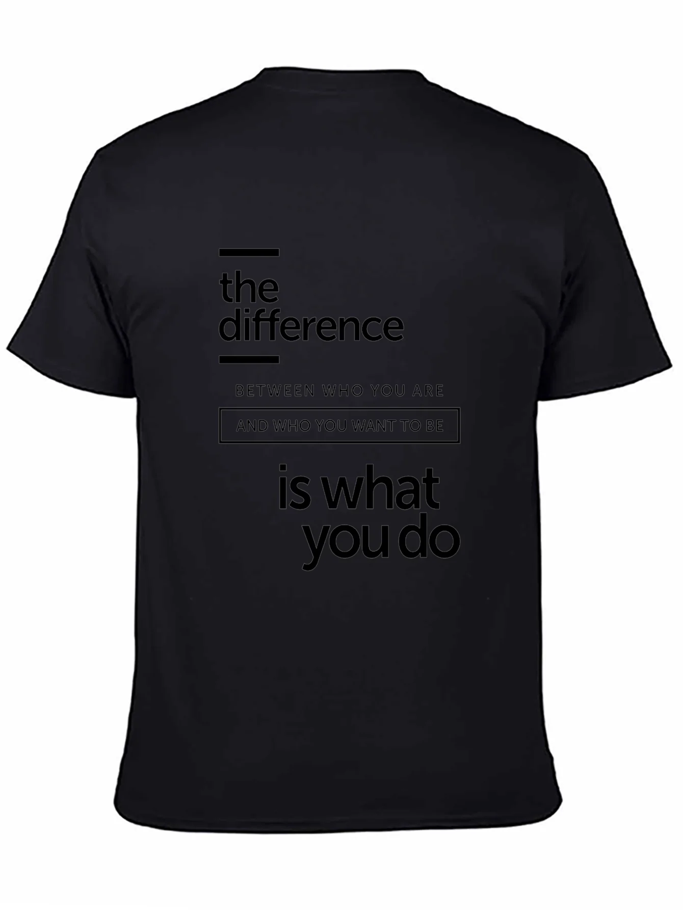 The Difference Graphic Tee - Motivational T-Shirt