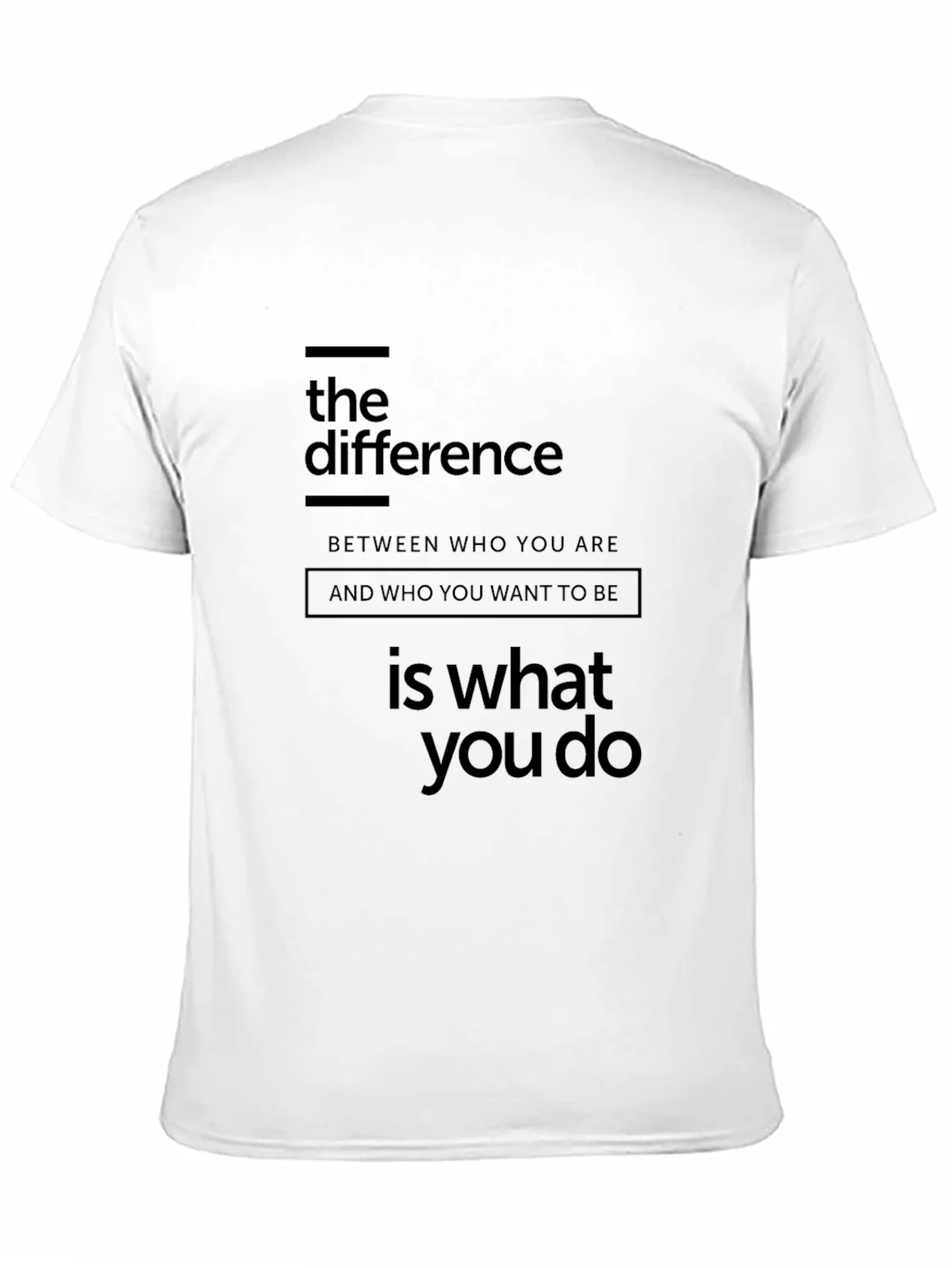 The Difference Graphic Tee - Motivational T-Shirt
