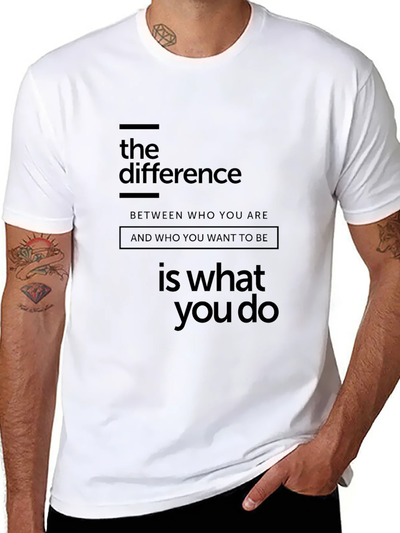 The Difference Graphic Tee - Motivational T-Shirt