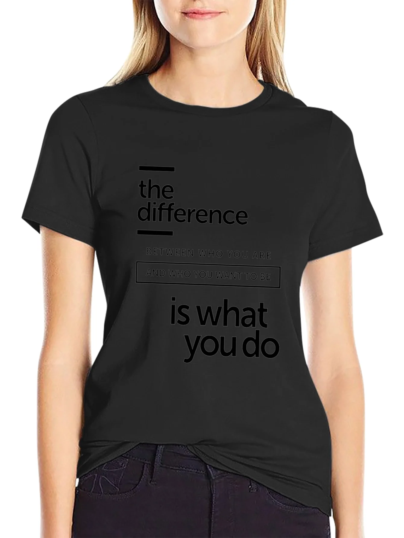 The Difference Graphic Tee - Motivational T-Shirt