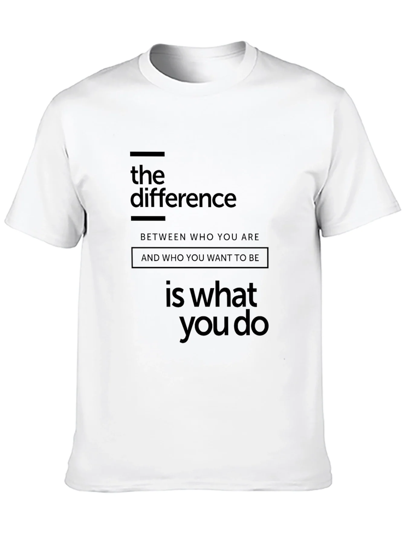The Difference Graphic Tee - Motivational T-Shirt
