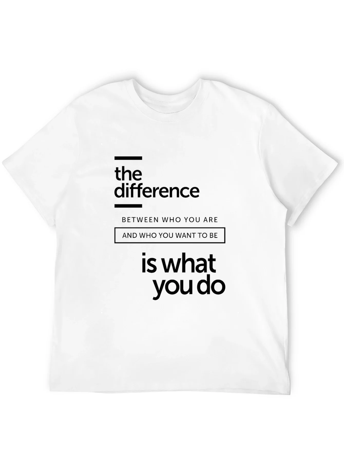 The Difference Graphic Tee - Motivational T-Shirt