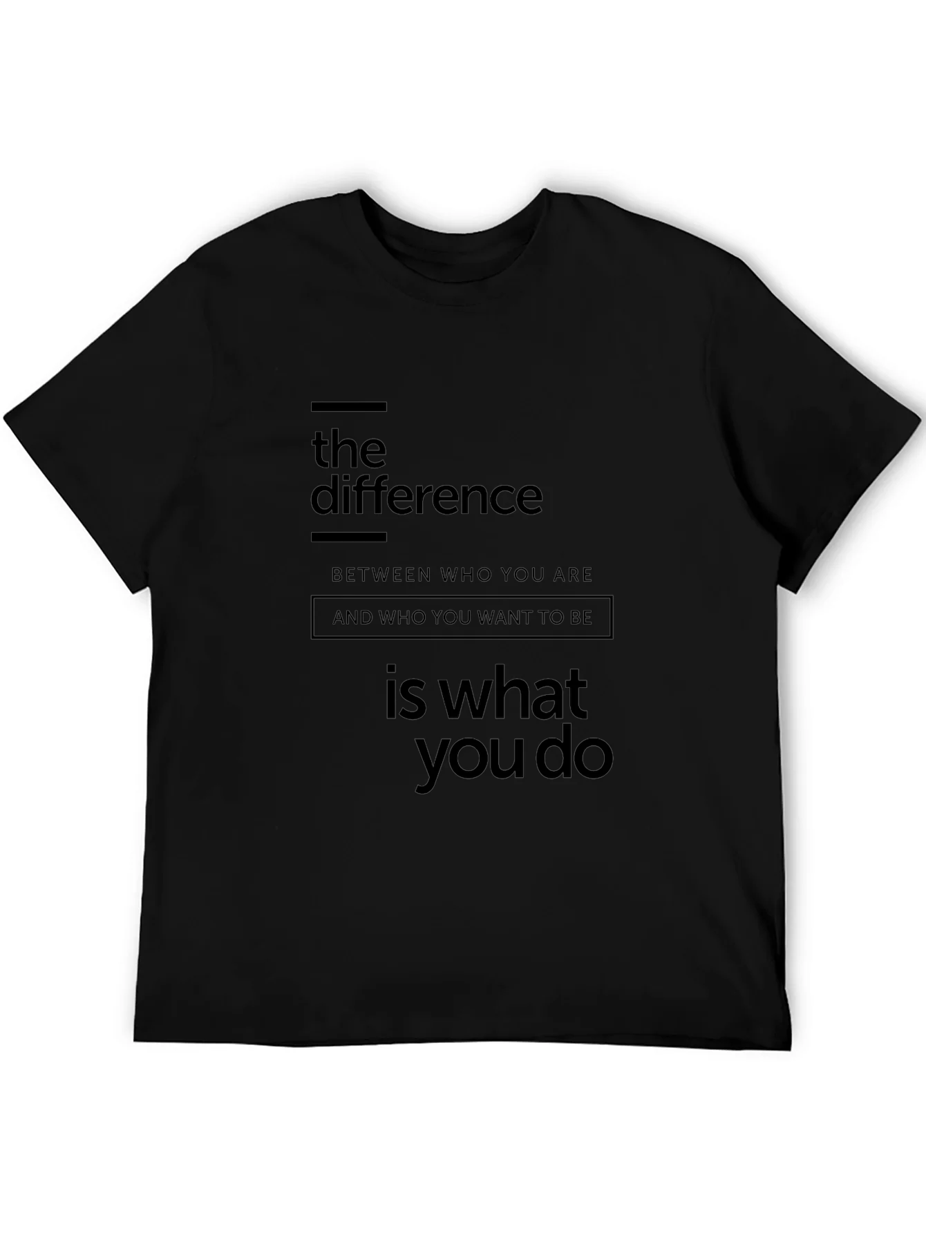 The Difference Graphic Tee - Motivational T-Shirt