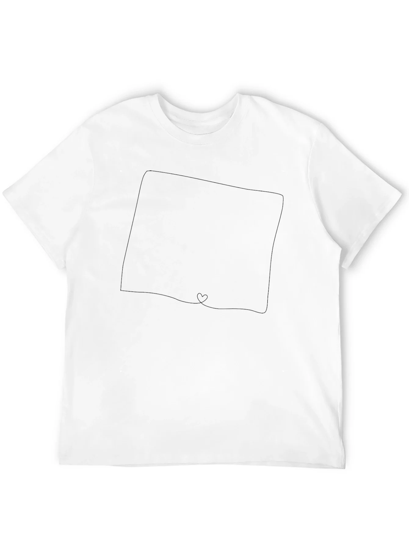 Mens Solid Black Graphic T-Shirt