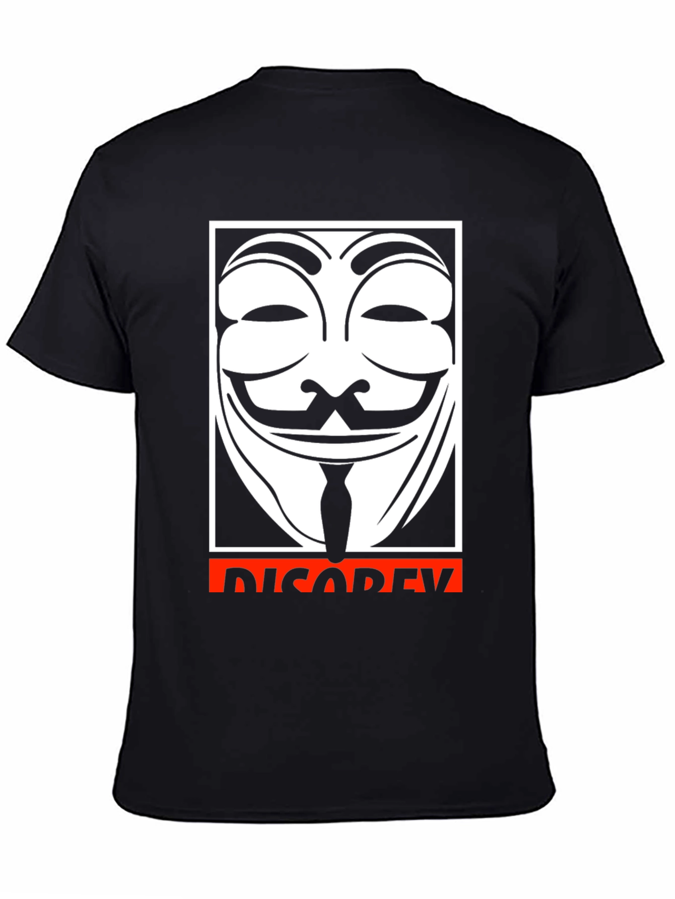 Anonymous Guy Fawkes Disobey Graphic T-Shirt