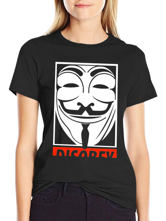 Anonymous Guy Fawkes Disobey Graphic T-Shirt
