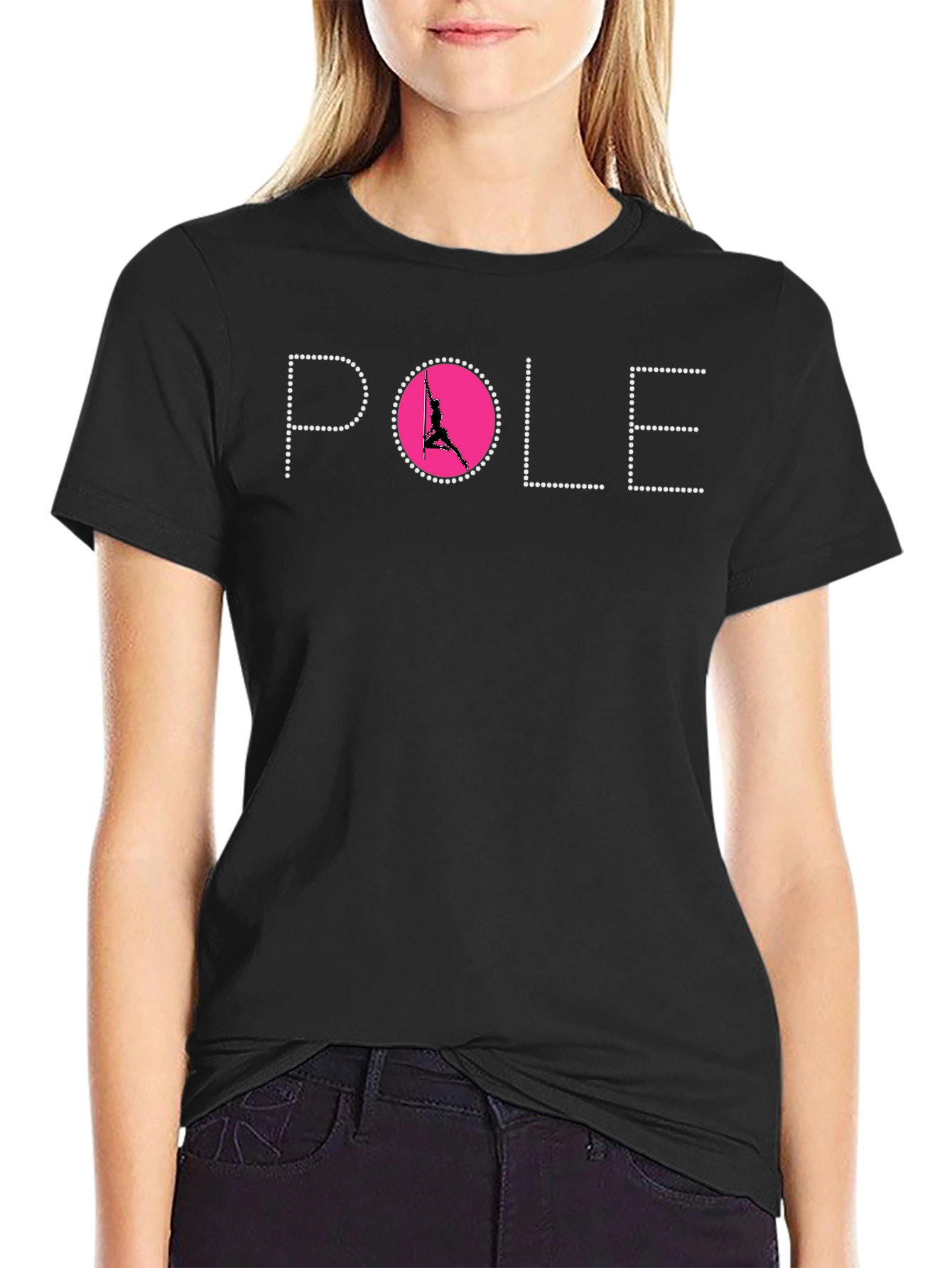Pole Dancing T-Shirt - Black Graphic Tee