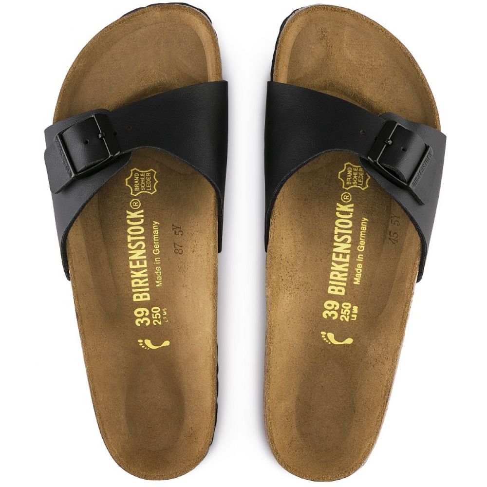 Birkenstock Women's Madrid Birko-Flor in Black