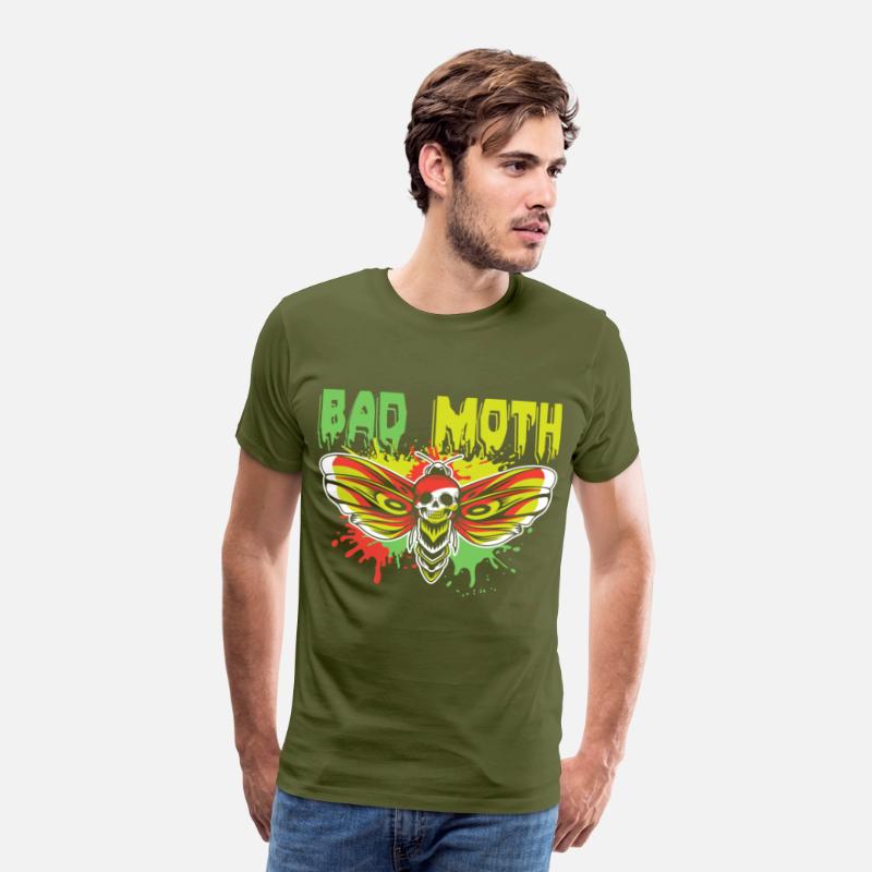 Bad moth | fancy skull colored moth art