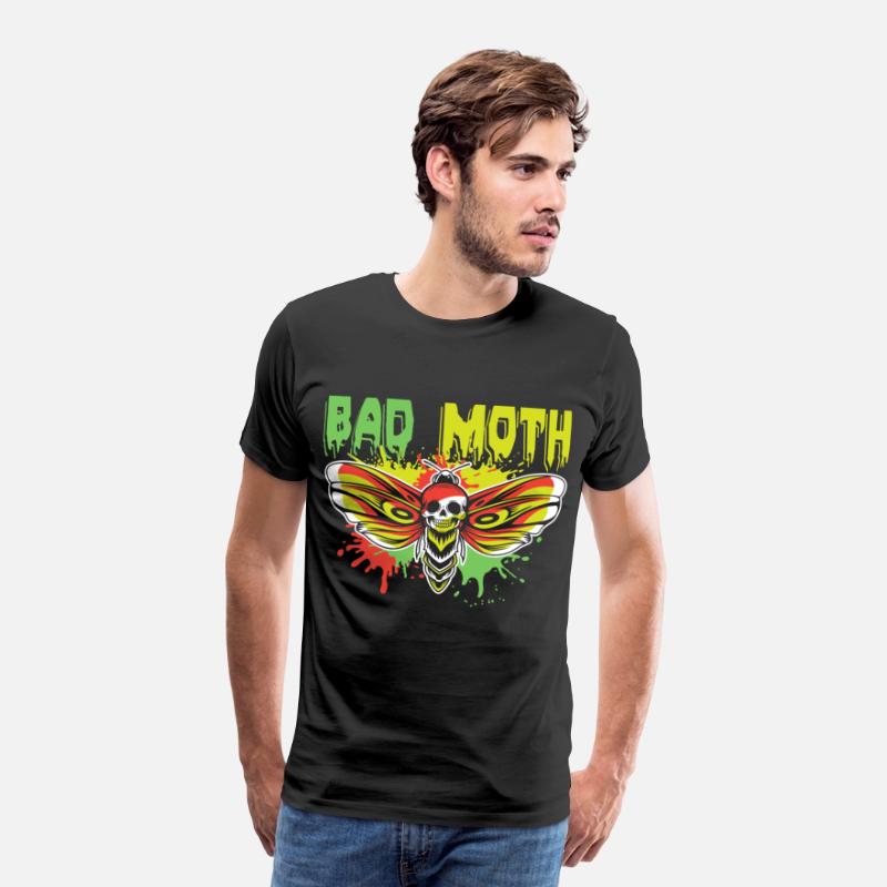 Bad moth | fancy skull colored moth art