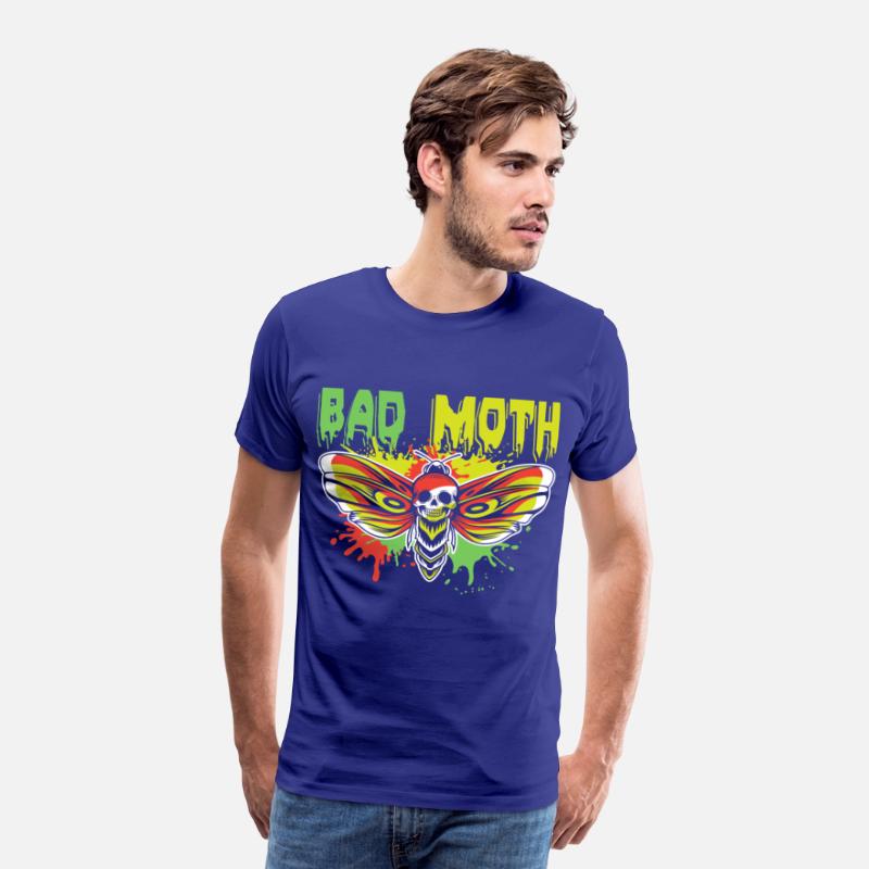 Bad moth | fancy skull colored moth art