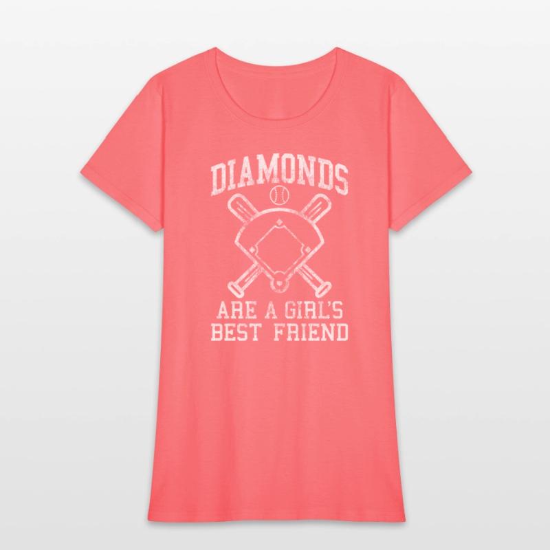 Baseball Tee Diamonds Are A Best Friend Baseball