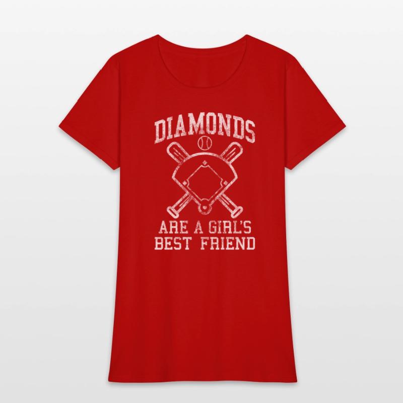 Baseball Tee Diamonds Are A Best Friend Baseball