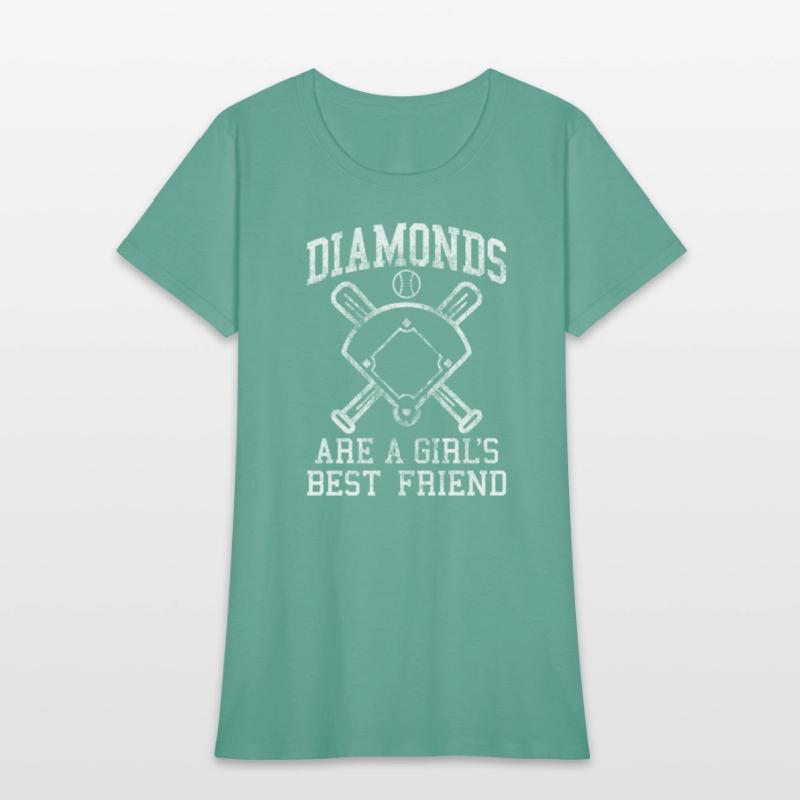 Baseball Tee Diamonds Are A Best Friend Baseball