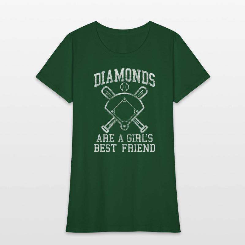 Baseball Tee Diamonds Are A Best Friend Baseball