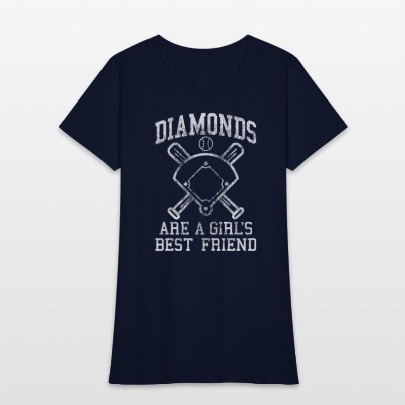 Baseball Tee Diamonds Are A Best Friend Baseball