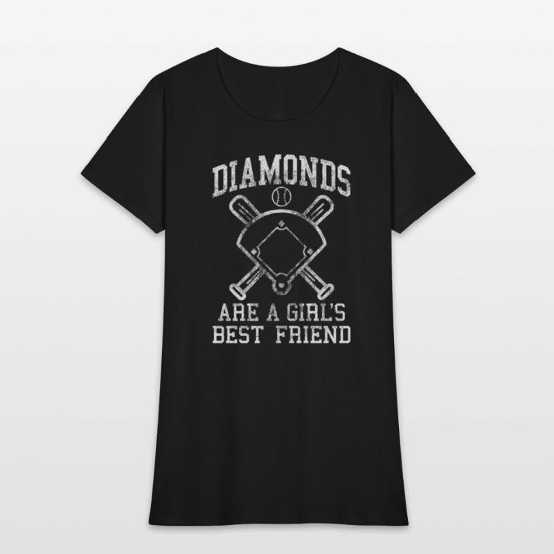 Baseball Tee Diamonds Are A Best Friend Baseball