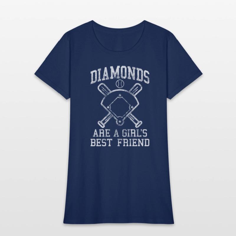 Baseball Tee Diamonds Are A Best Friend Baseball