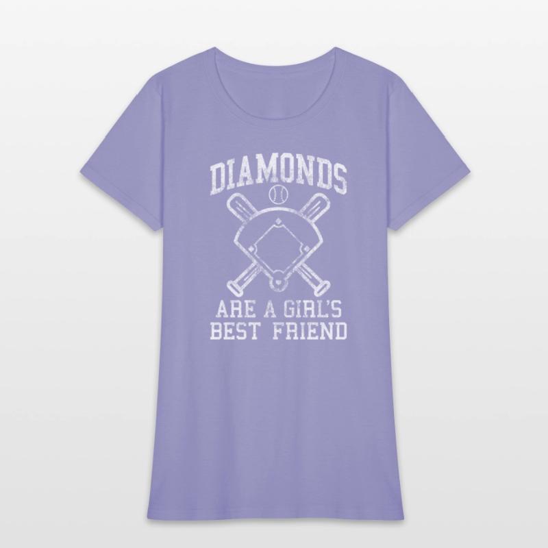 Baseball Tee Diamonds Are A Best Friend Baseball