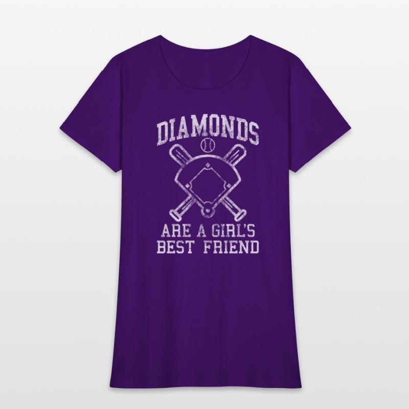 Baseball Tee Diamonds Are A Best Friend Baseball
