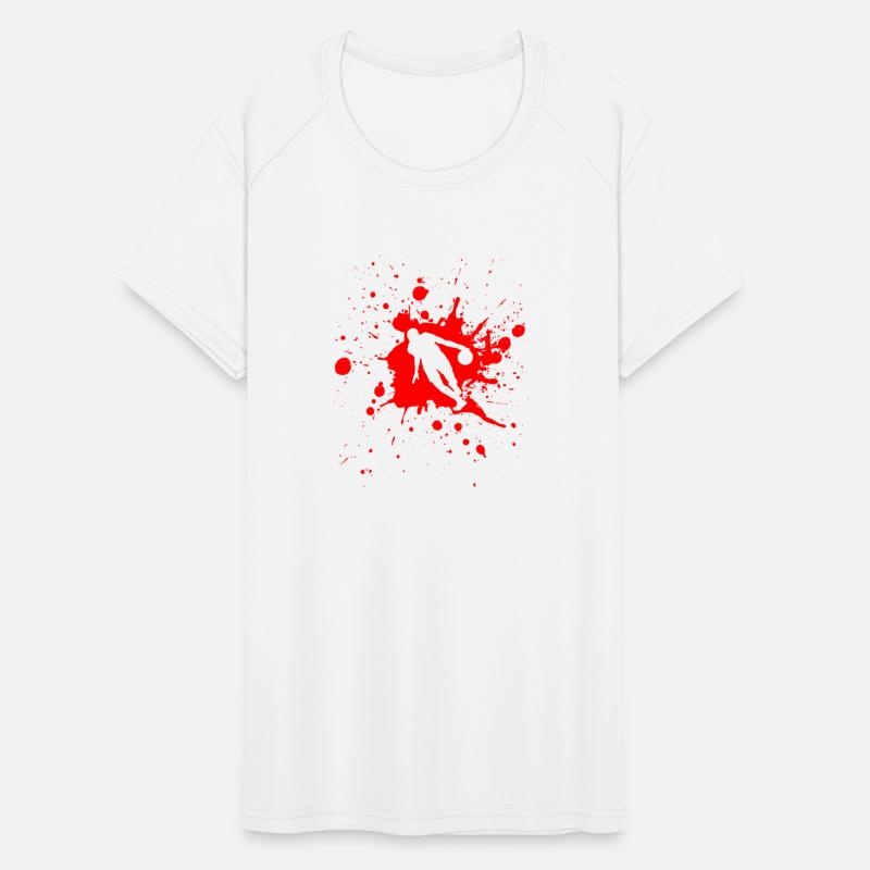 Basketball Dribble Man Red