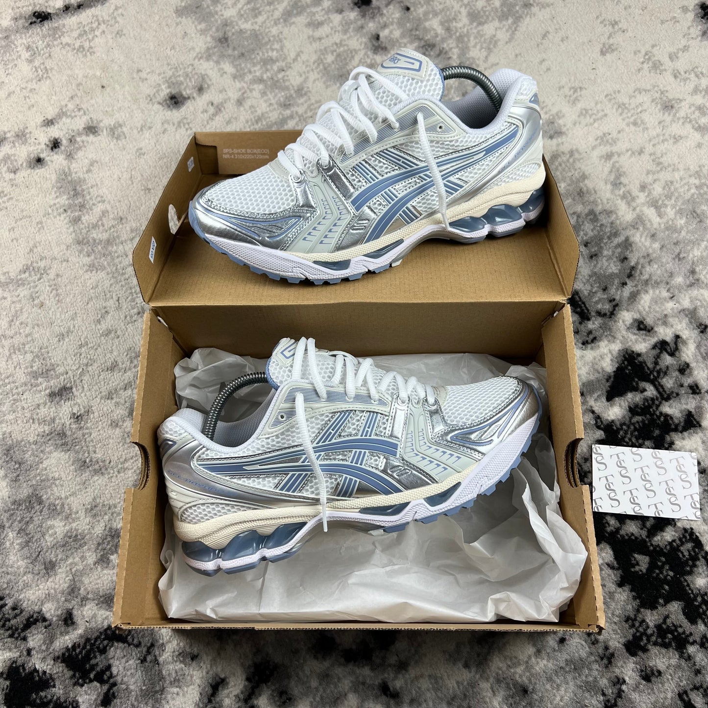 ASICS KAYANO 14 - WHITE LIGHT NAVY