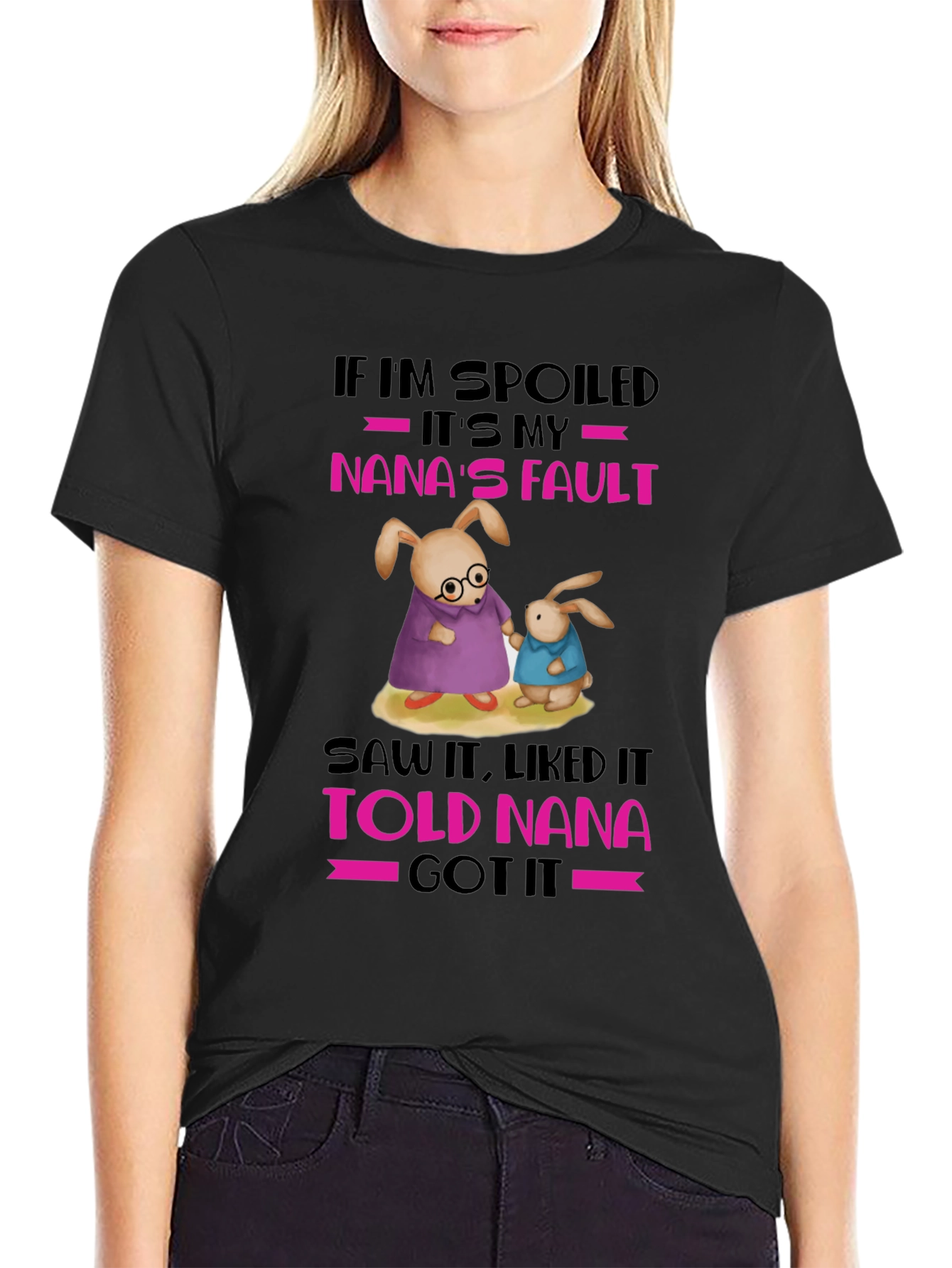 Spoiled Nanas Fault Graphic T-Shirt