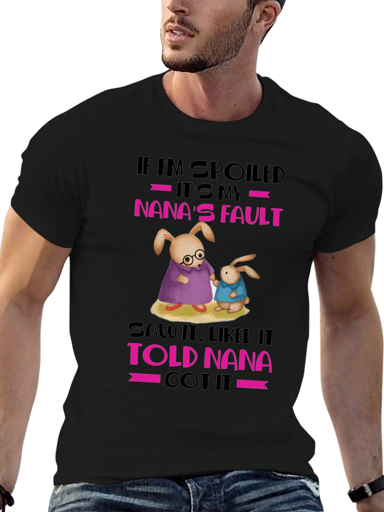 Spoiled Nanas Fault Graphic T-Shirt