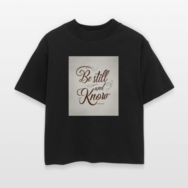 Be Still And Know Psalm 46:10 Minimal Tee