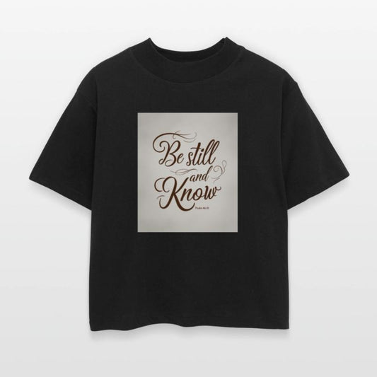 Be Still And Know Psalm 46:10 Minimal Tee