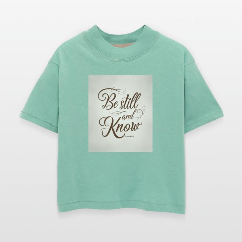 Be Still And Know Psalm 46:10 Minimal Tee