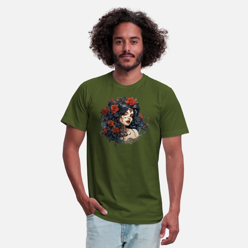 Beautiful Gothic Rose Queen Illustration